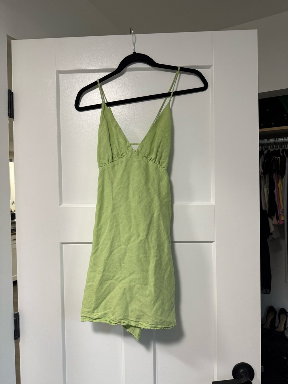 Dynamite Green Linen Mini dress